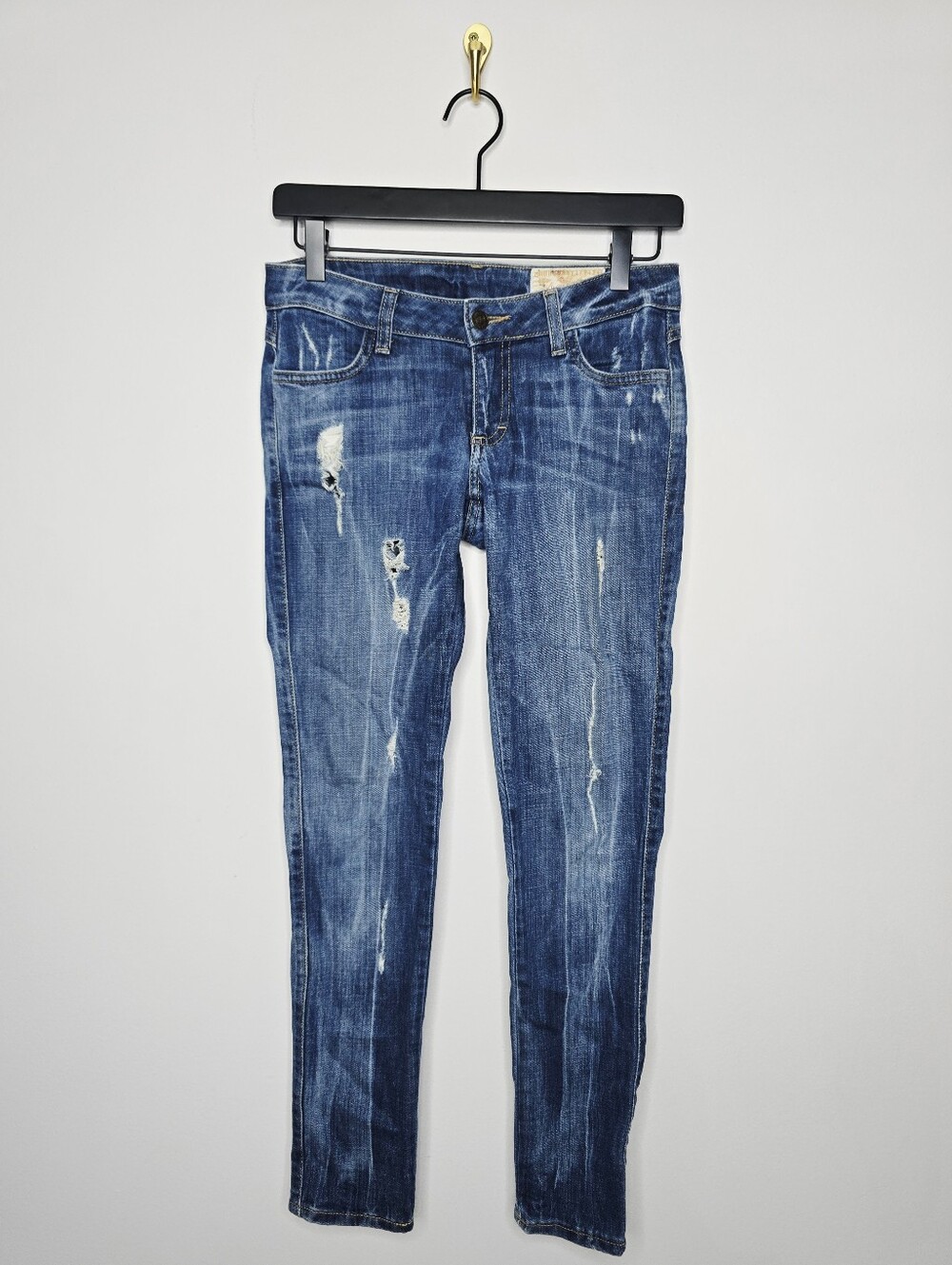 Siwy Distressed Low Rise Skinny Jeans Size 25